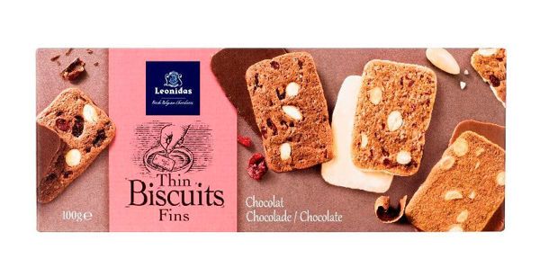 Μπισκότα Leonidas Chocolate trio biscuits
