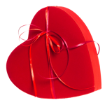 Βελούδινη καρδιά με 460 γρ. σοκολατάκια Leonidas