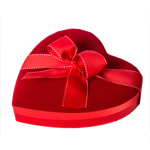 Βελούδινη καρδιά με 460 γρ. σοκολατάκια Leonidas