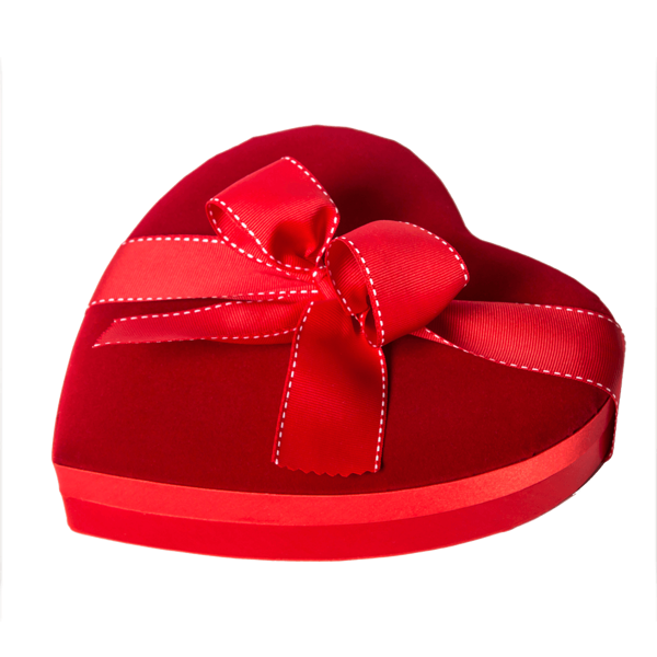 Βελούδινη καρδιά με 460 γρ. σοκολατάκια Leonidas