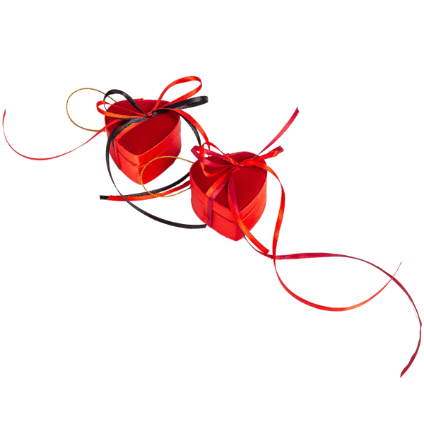 Βελούδινη μίνι καρδούλα με 1 σοκολατένια καρδιά Leonidas