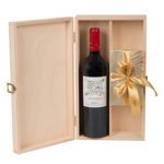 ΞΥΛΙΝΟ ΚΟΥΤΙ ΜΕ ΚΡΑΣΙ ΣΥΝΟΡΟ ΣΚΟΥΡΑ & ΣΟΚΟΛΑΤΑΚΙΑ LEONIDAS