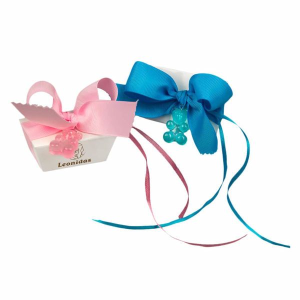 Μίνι παιδικό κουτάκι με αρκουδάκι και 2 σοκολατάκια gianduja