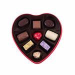Μεταλλική καρδιά με 150 γρ. σοκολατάκια Leonidas