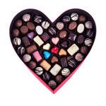 Χάρτινη καρδιά με 3,72 κιλά σοκολατάκια Leonidas