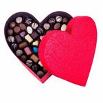 Χάρτινη καρδιά με 2,98 κιλά σοκολατάκια Leonidas