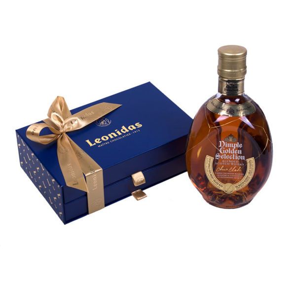 Κουτί Drawer Box Leonidas με ουίσκι Dimple Golden Selection
