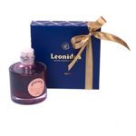 Λικέρ Πολυκαλά Βύσσινο & Χάρτινο μπλέ τετράγωνο κουτί Heritage S με 320 γρ. σοκολατάκια Leonidas