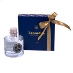 Λικέρ Πολυκαλά Μαστίχα & Χάρτινο μπλέ τετράγωνο κουτί Heritage S με 320 γρ. σοκολατάκια Leonidas