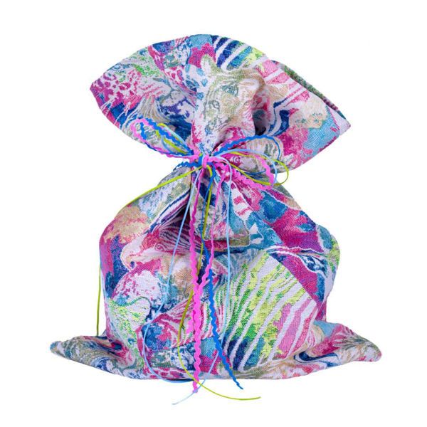 Υφασμάτινο πουγκί με 750 γρ σοκολατάκια Leonidas