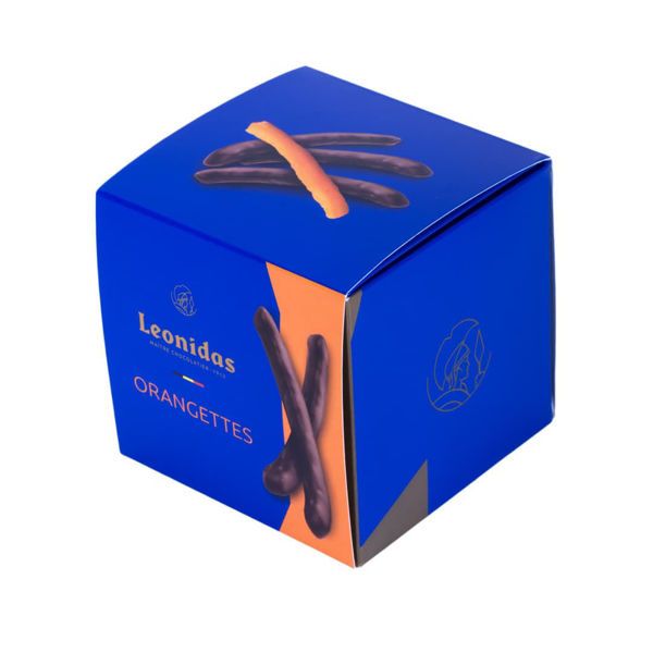 Χάρτινο κουτί κύβος με 300 γρ σοκολατάκια orangettes