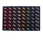 Χάρτινο μπλέ κουτί πολυτελείας με αμπαλάζ και 800 γρ. Pure liqueur Leonidas