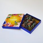 Χάρτινο κουτί με 430 γρ. pates de fruit (ζελεδάκια φρούτων) Leonidas