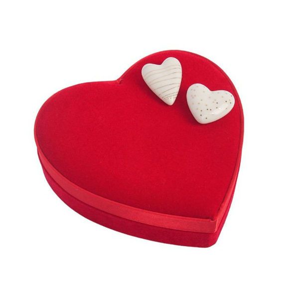 Βελούδινη καρδιά με 290 γρ σοκολατάκια Leonidas