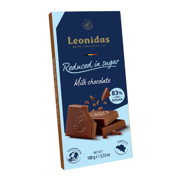 Sugar reduced σοκολάτα γάλακτος Leonidas 100 γρ.
