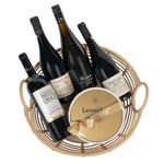 Καλάθι με 4 Ελληνικά κρασιά και σοκολατάκια Leonidas