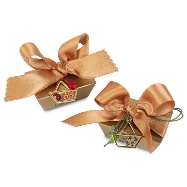 Κουτάκι μίνι με 2 σοκολατάκια Gianduja, Χριστουγεννιάτικη διακόσμηση και γούρι 2026