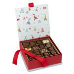 Χάρτινο Χριστουγεννιάτικο κουτί με 540 γρ. ποικιλία σοκολατάκια Leonidas