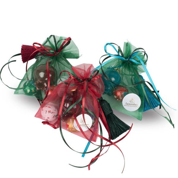 Κεραμικό ροδάκι 2026 με 3 σοκολατένιες χριστουγεννιάτικες μπαλίτσες  Leonidas