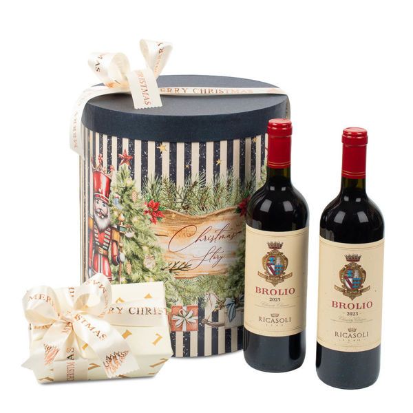 Χάρτινη Χριστουγεννιάτικη καπελιέρα Christmas Story με Prosecco και σοκολατάκια Leonidas