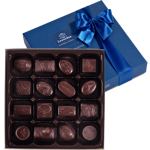 Μπλε κασετίνα πολυτελείας "Zanzibar M" με 270 γρ. σοκολατάκια υγείας Leonidas