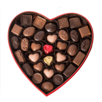 Βελούδινη καρδιά με 460 γρ. σοκολατάκια Leonidas