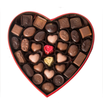 Βελούδινη καρδιά με 460 γρ. σοκολατάκια Leonidas