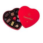 Μεταλλική καρδιά με 150 γρ σοκολατάκια Leonidas