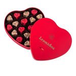 Μεταλλική καρδιά με 270 γρ σοκολατένιες τυλιγμένες καρδιές Leonidas