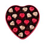 Μεταλλική καρδιά με 270 γρ σοκολατένιες τυλιγμένες καρδιές Leonidas