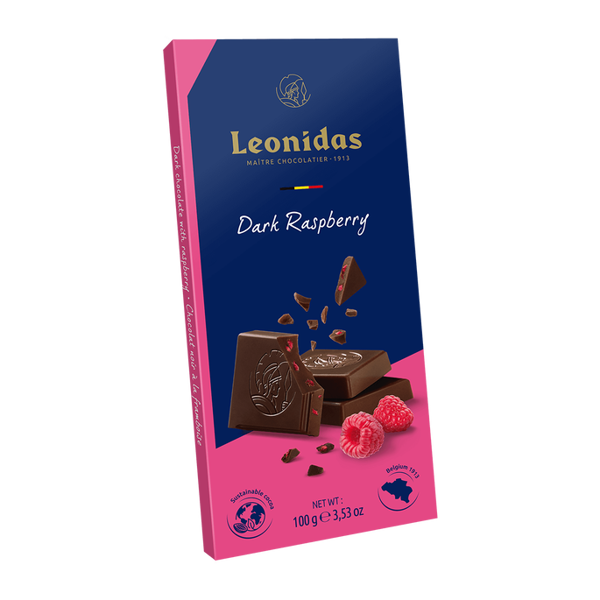 Σοκολάτα Πλάκα Leonidas 100 γρ Dark 54% Raspberry