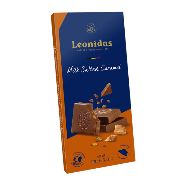 Σοκολάτα Πλάκα Leonidas 100 γρ Milk 30% Salted Caramel