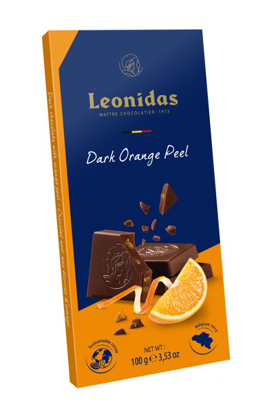 Σοκολάτα πλάκα Leonidas 100 γρ  Dark 54% Orange