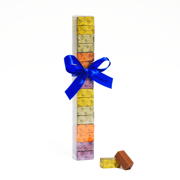 Διάφανη συσκευασία με πραλίνες Leonidas Gianduja - Giantina - Giamanda