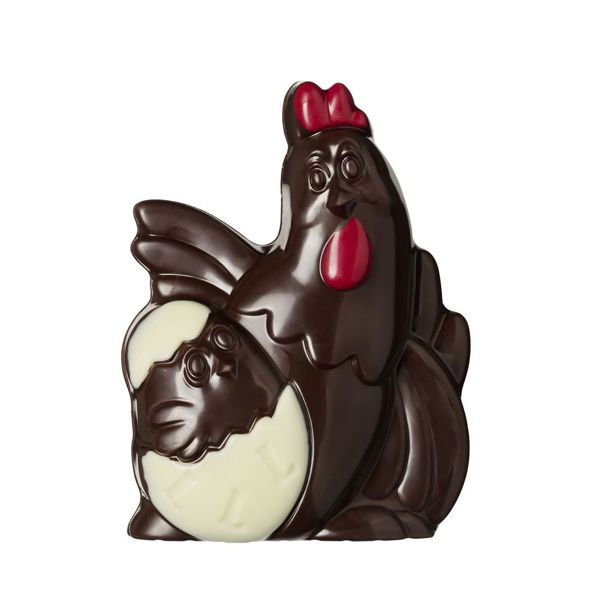 Σοκολατένια φιγούρα υγείας πολύχρωμη κότα 100 γρ