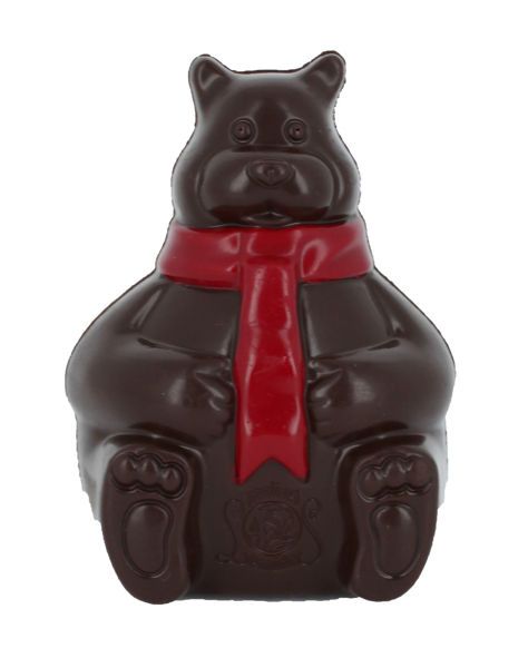 Σοκολατένια χριστουγεννιάτικη φιγούρα αρκούδα σε σοκολάτα υγείας 60 γρ