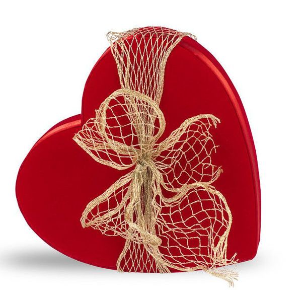 Βελούδινη καρδιά με 460 γρ σοκολατάκια Leonidas