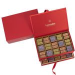 Κόκκινη μπιζουτιέρα με πραλίνες Gianduja - Giantina - Giamanda