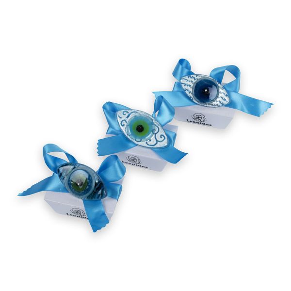 Μίνι κουτάκι με μικρό γυάλινο διακοσμητικό και 2 σοκολατάκια gianduja