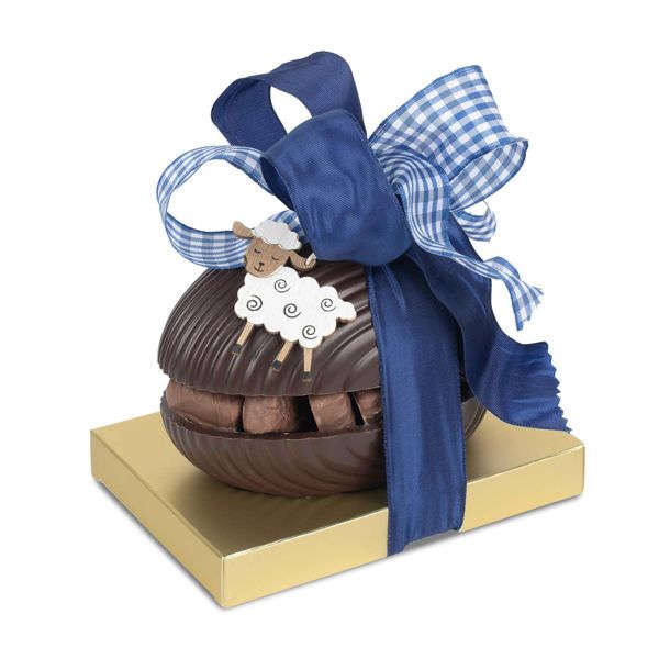 Σοκολατένιο αυγό υγείας με πραλίνες και διακόσμηση