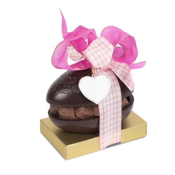 Σοκολατένιο αυγό υγείας με πραλίνες και διακόσμηση