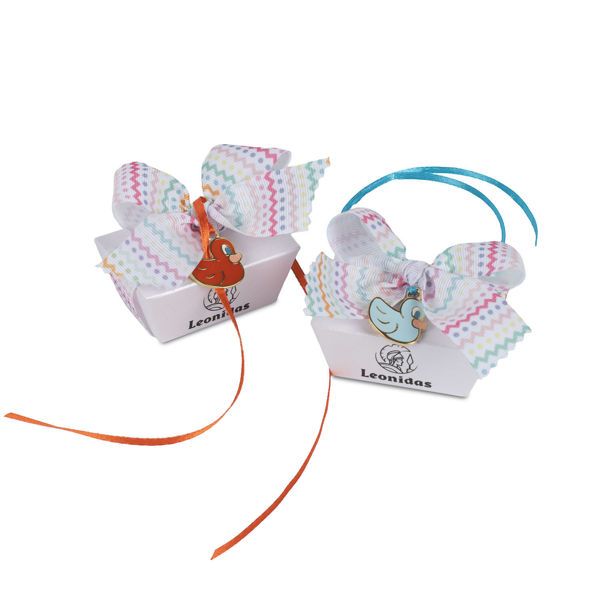 Μίνι κουτάκι με 2 σοκολατάκια gianduja και Πασχαλινή διακόσμηση