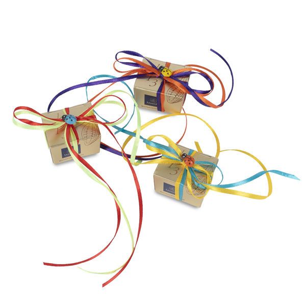 Μίνι κουτάκι με 1 σοκολατένια καρδούλα και Πασχαλινή διακόσμηση