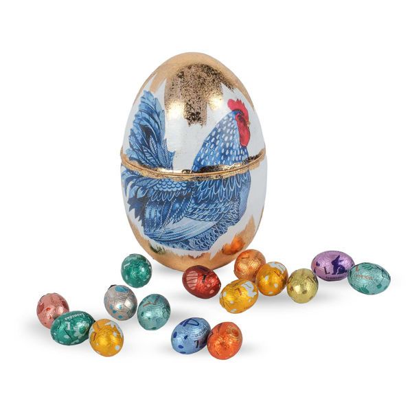 Κεραμικό αυγό με 44 σοκολατένια αυγουλάκια Leonidas